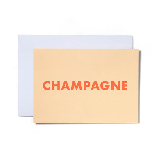 Carte de vœux Champagne