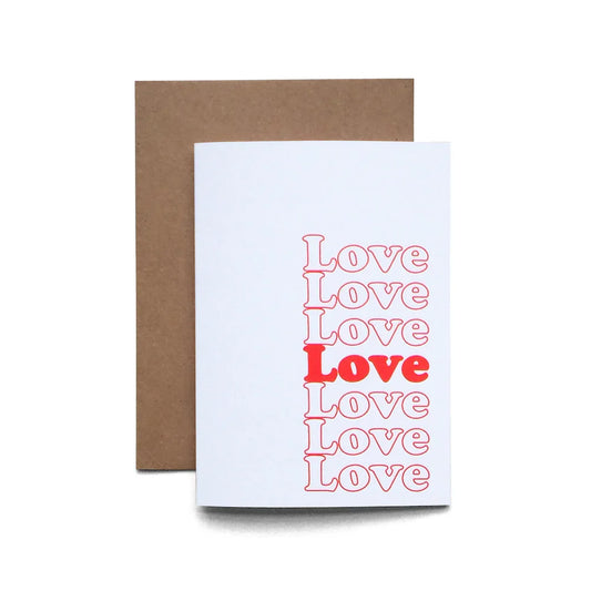 Carte d'amour, d'amour et d'amour