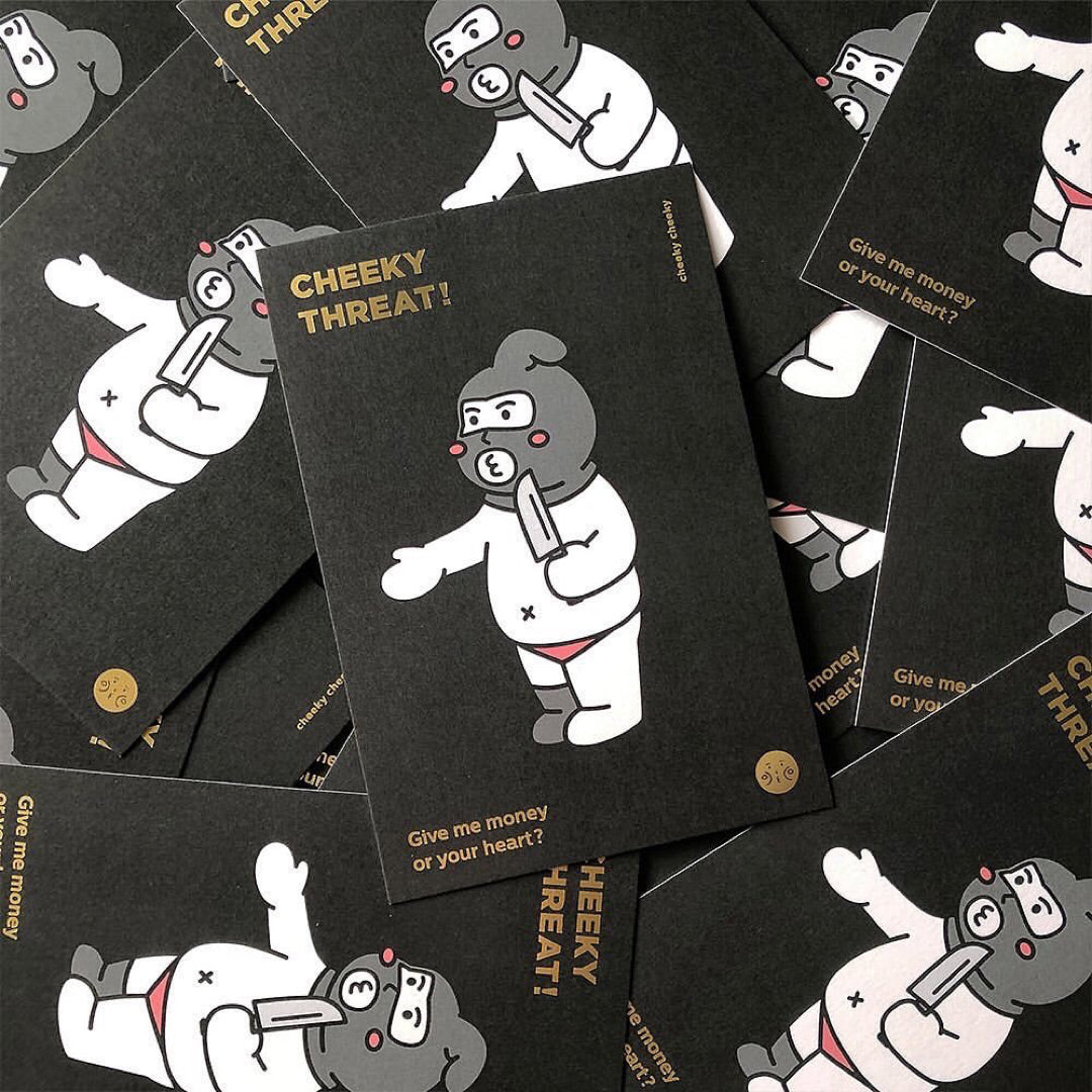 Effronté Effronté | Carte postale de menace