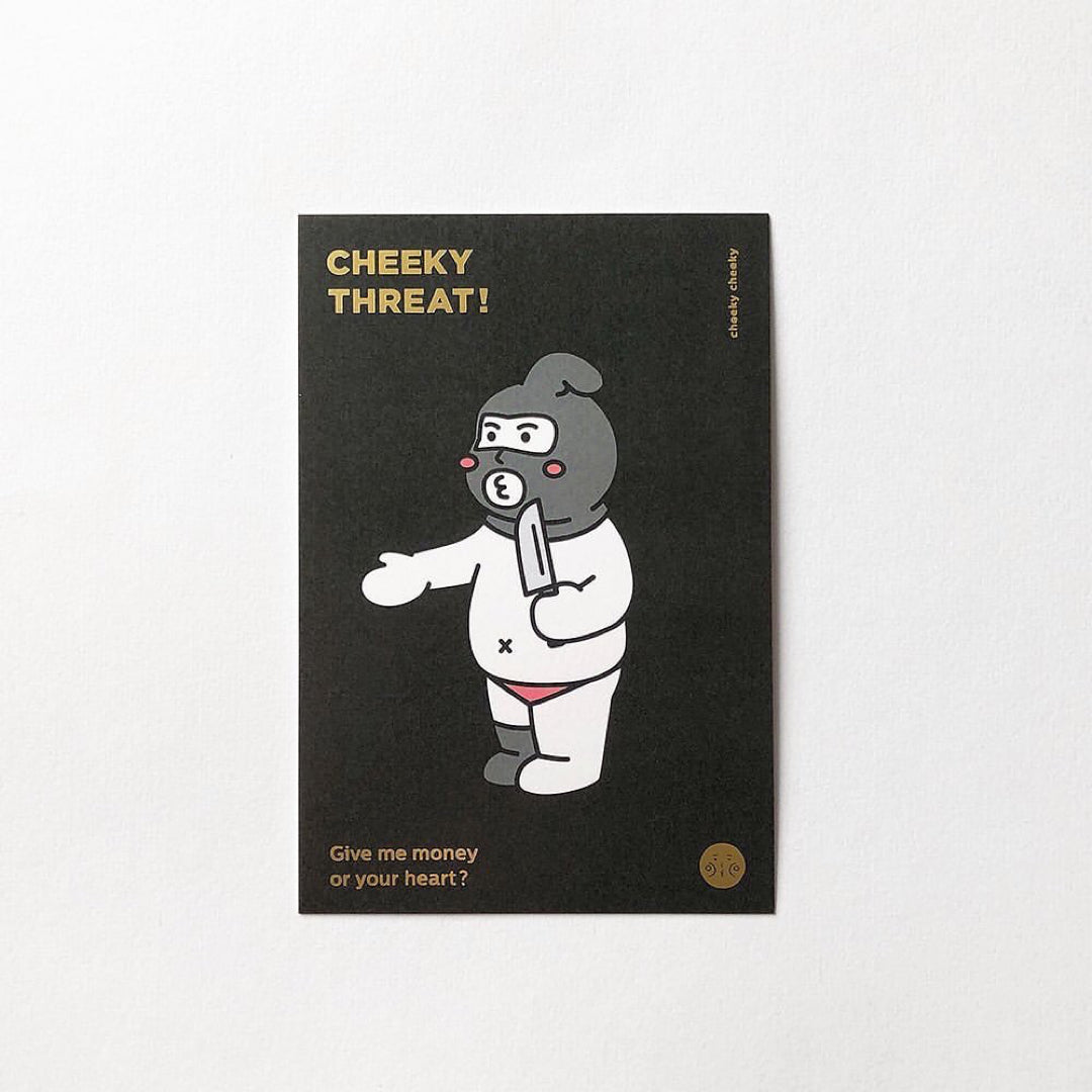 Effronté Effronté | Carte postale de menace