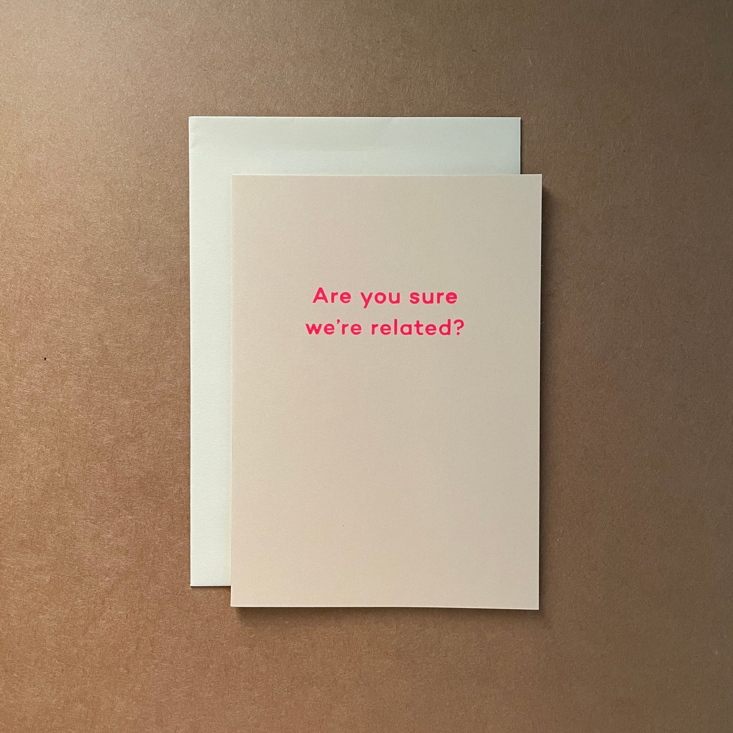 Êtes-vous sûr que nous sommes apparentés ?