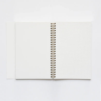 Carnet à grille grise Katie Leamon Wiro - Vierge et à points