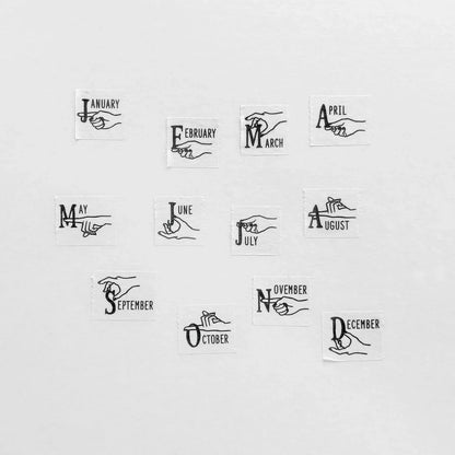 Ruban adhésif décoratif mensuel Knoop Works 