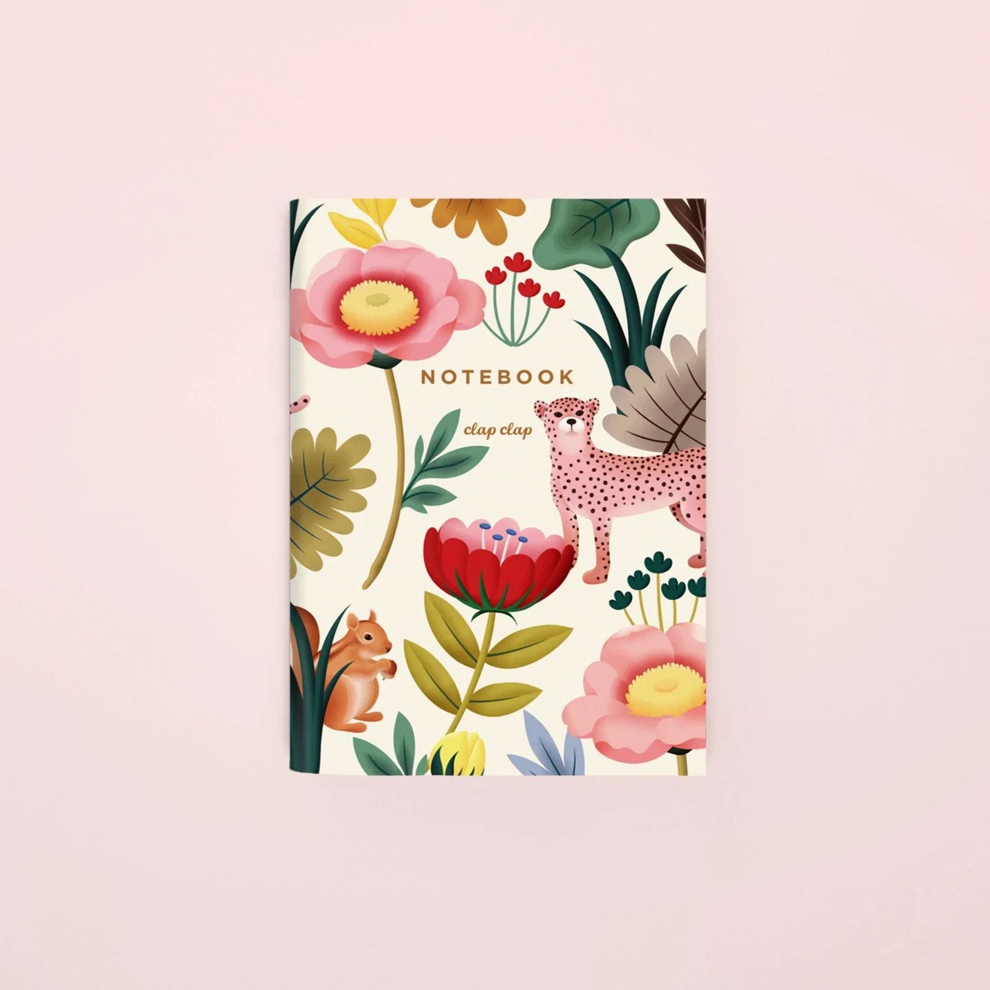 Carnet de poche Clap Clap Animal Kingdom couleur crème - Vierge