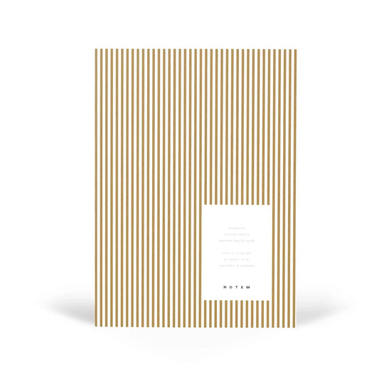 Carnet Notem VITA à couverture souple - Format moyen, lignes ocre, quadrillage à points