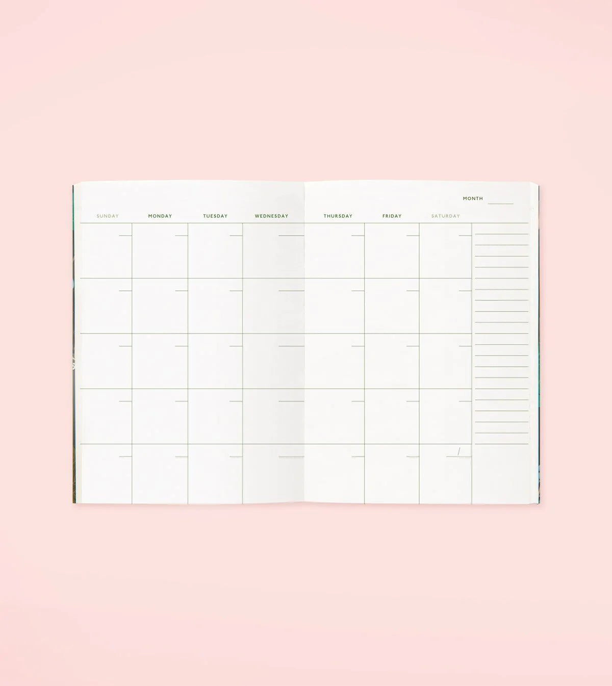 Agenda de poche botanique - Crème