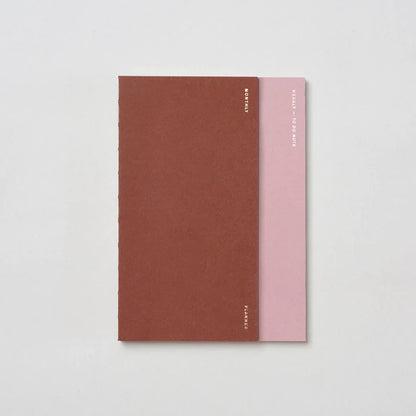 Agenda 3 en 1 A5 - Rose Tiramisu - Mensuel/Hebdomadaire/À faire