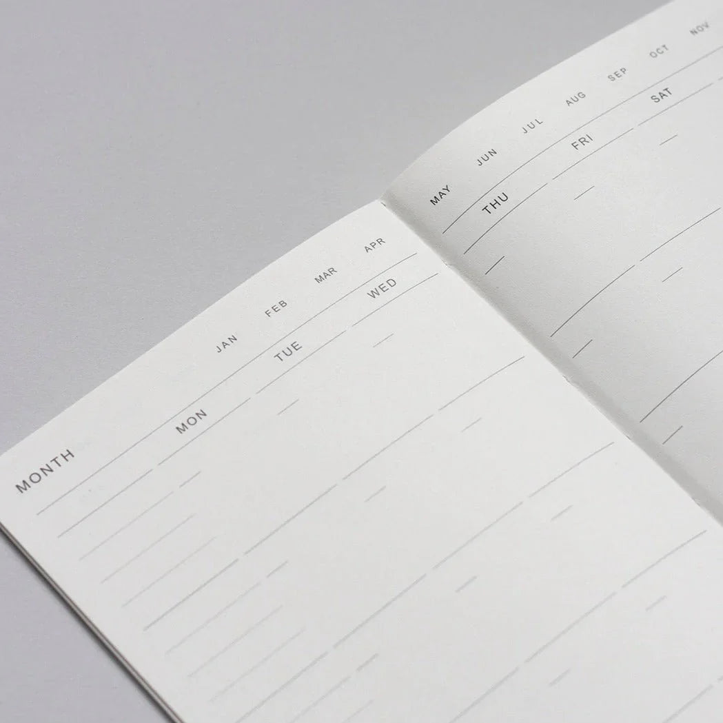 Agenda 3 en 1 A5 - Bleu anthracite - Mensuel/Hebdomadaire/À faire