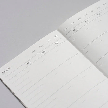 Agenda 3 en 1 A5 - Bleu anthracite - Mensuel/Hebdomadaire/À faire