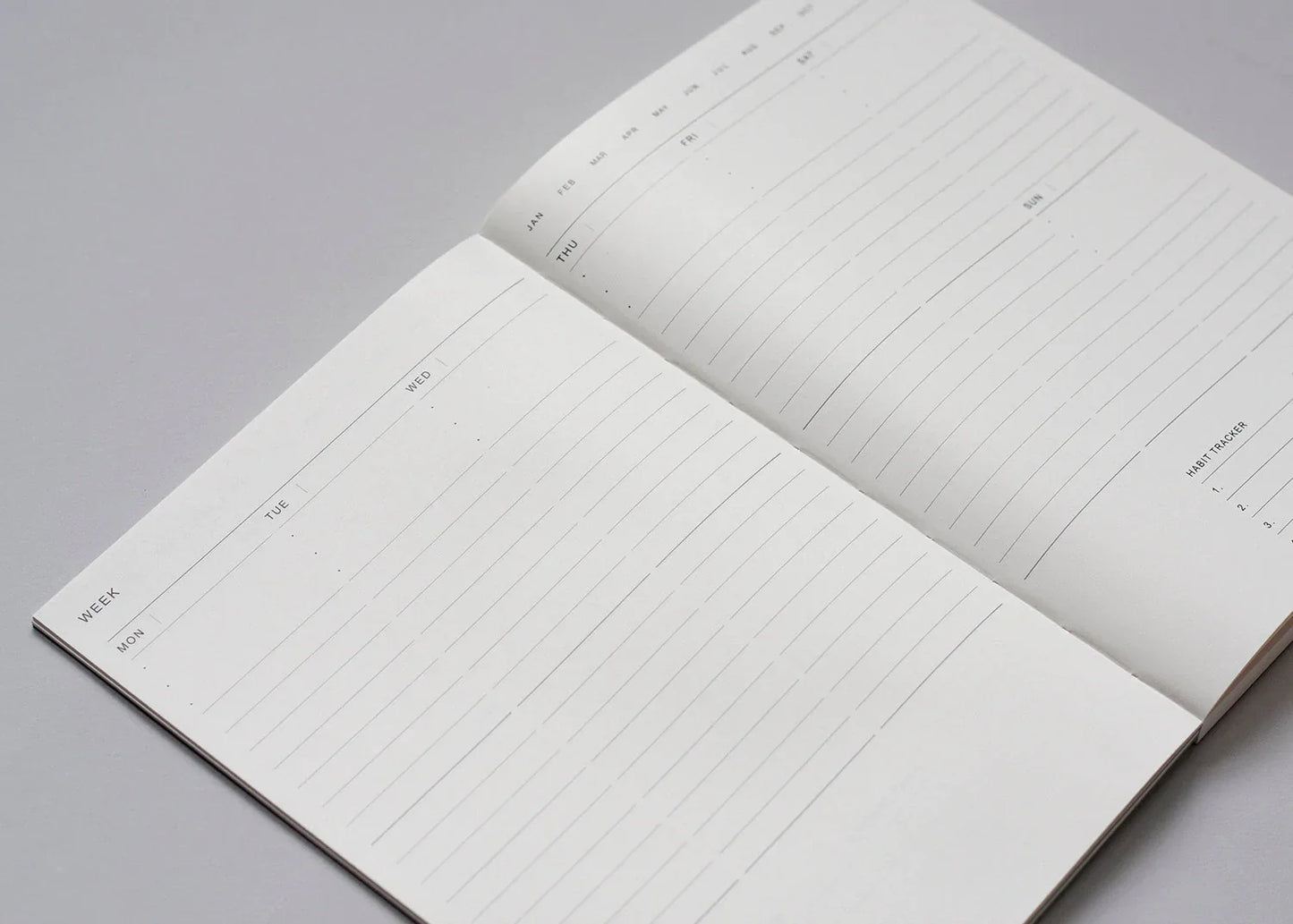 Agenda 3 en 1 A5 - Bleu anthracite - Mensuel/Hebdomadaire/À faire