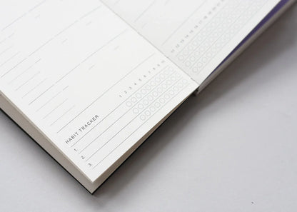 Agenda 3 en 1 Petit Format A6 - Bleu - Mensuel/Hebdomadaire/À faire