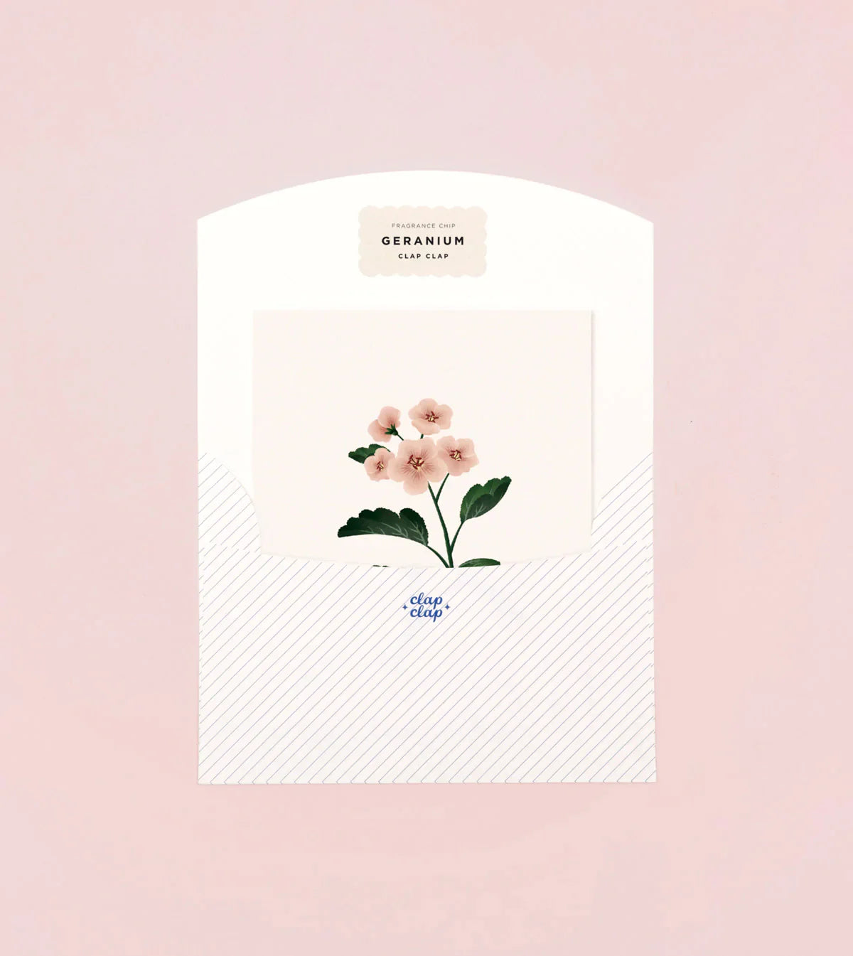 Carte parfumée botanique - Géranium 