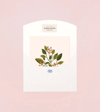 Carte parfumée botanique - Santal 