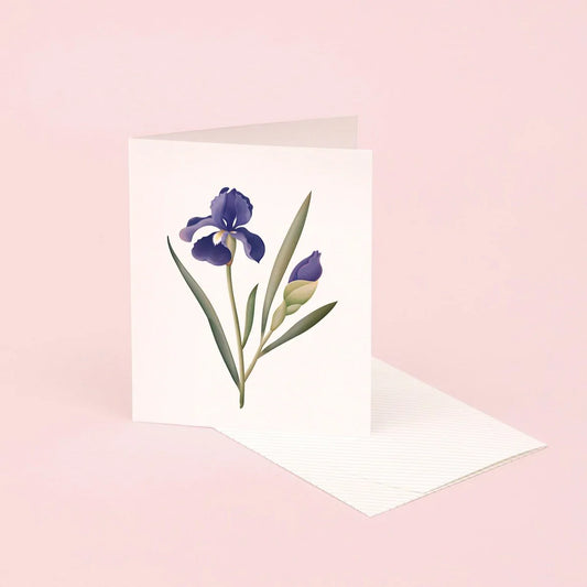 Carte parfumée botanique - Iris 