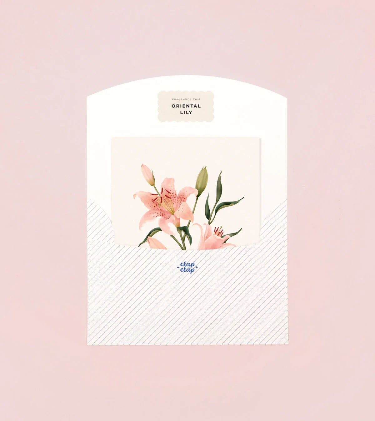 Carte parfumée botanique - Lys oriental 