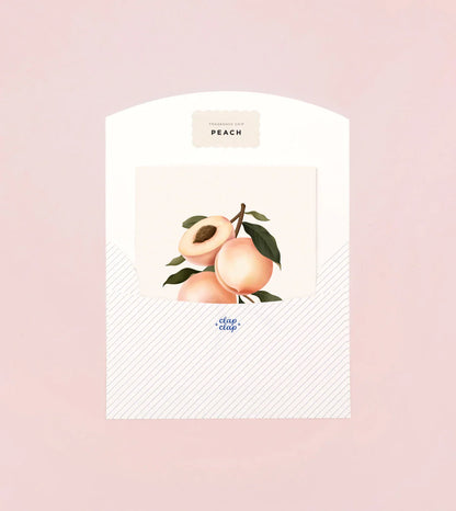 Carte parfumée botanique - Pêche 