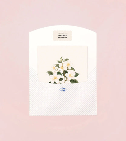 Carte parfumée botanique - Fleur d'oranger 