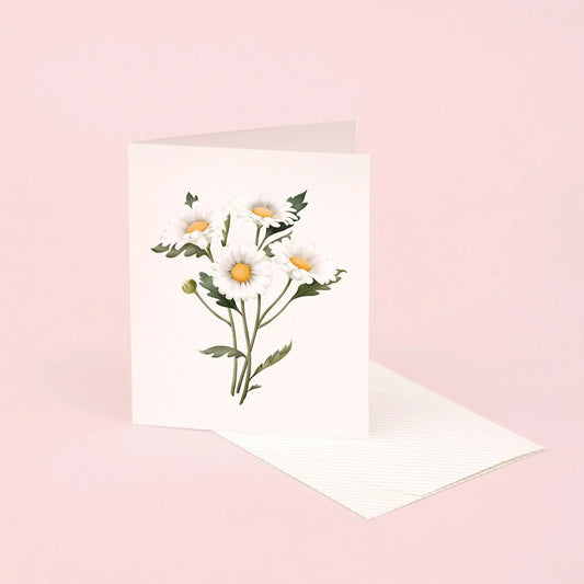 Carte parfumée botanique - Marguerite 