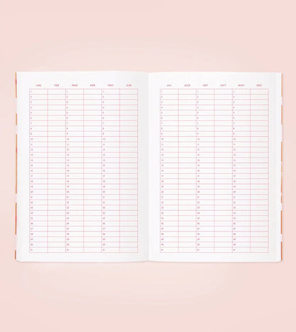 Agenda Blossom Gold - Pétale rose