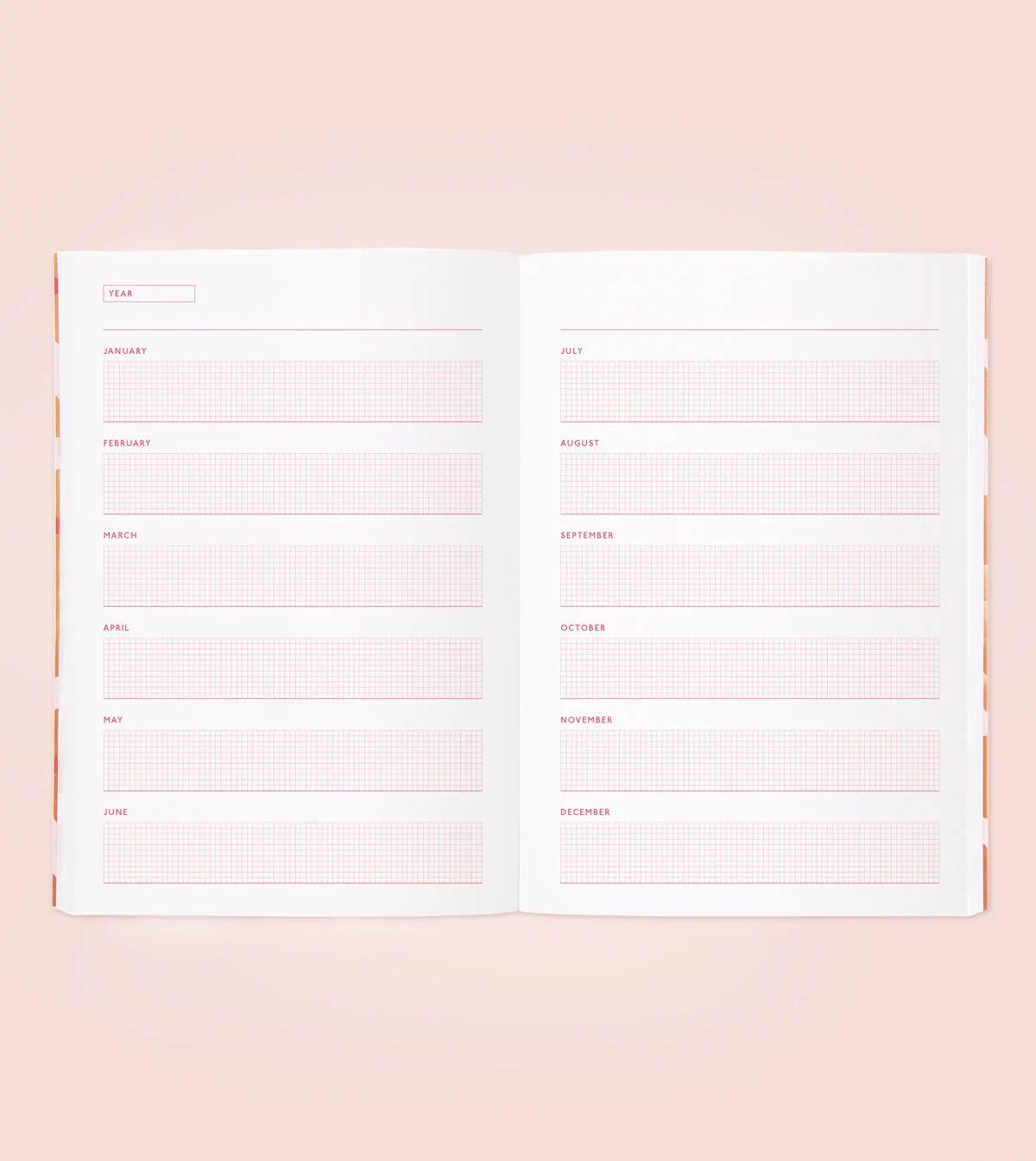 Agenda Blossom Gold - Pétale rose