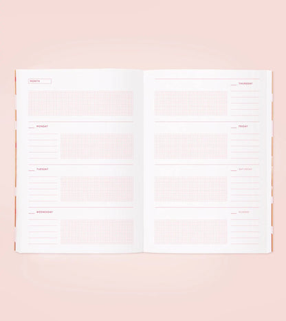 Agenda Blossom Gold - Pétale blanc