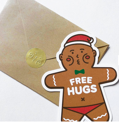 Cheeky Cheeky | Carte postale de câlins gratuits