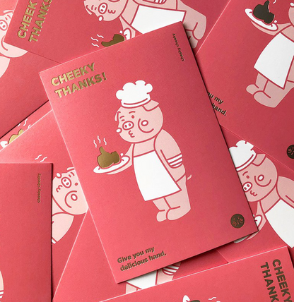 Cheeky Cheeky | Merci ! Je te donne ma délicieuse carte postale de main