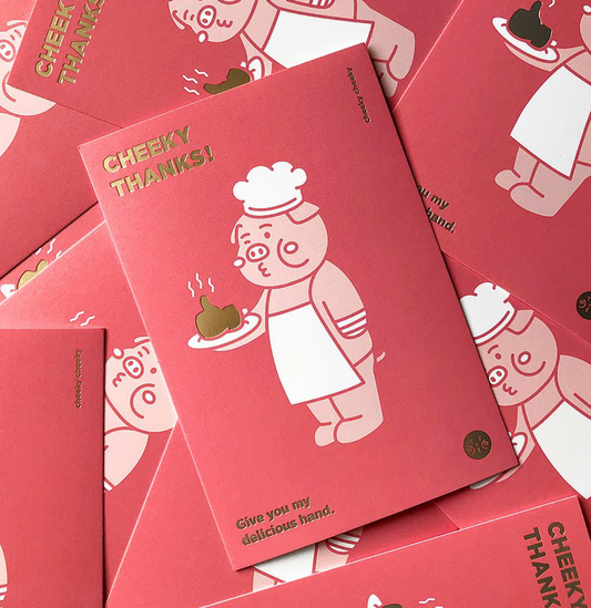 Cheeky Cheeky | Merci ! Je te donne ma délicieuse carte postale de main