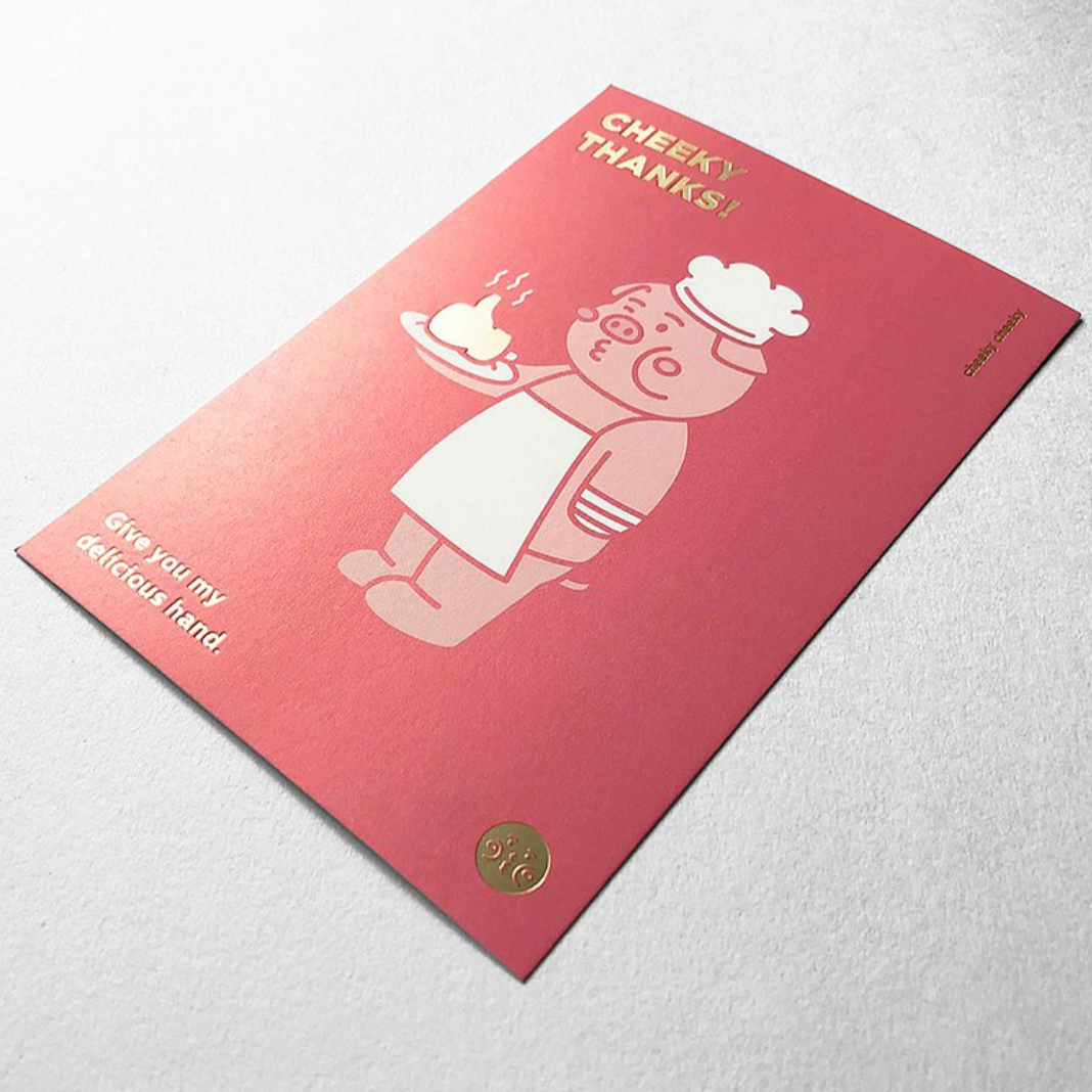 Cheeky Cheeky | Merci ! Je te donne ma délicieuse carte postale de main