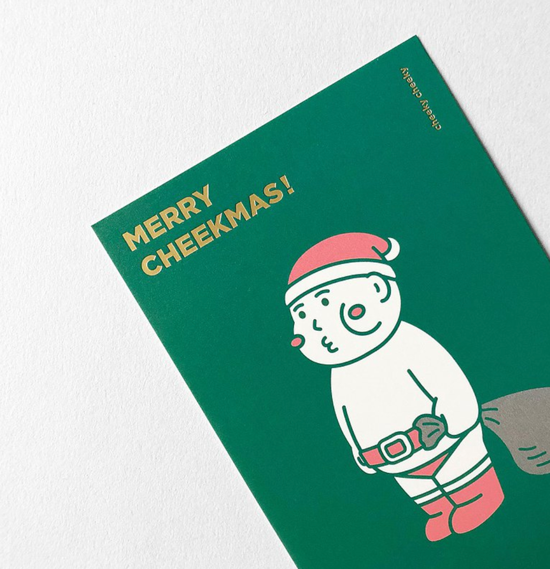 Cheeky Cheeky | Joyeux Cheekmas ! Carte postale