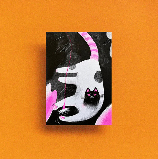 Carte postale Chat noir
