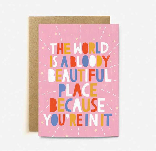 Belle carte de table