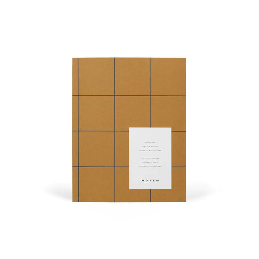 Carnet Notem UMA Flat Lay - Format moyen, ocre, à points