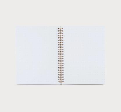 Cahier à points vert sauge (S) - Grille à points 