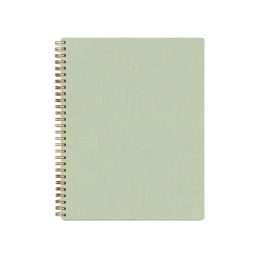 Cahier à points vert sauge (S) - Grille à points 