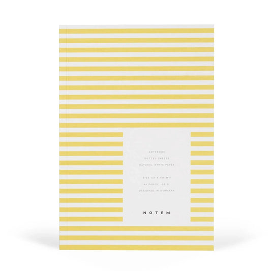Carnet Notem VITA à couverture souple - Petit, jaune, à points