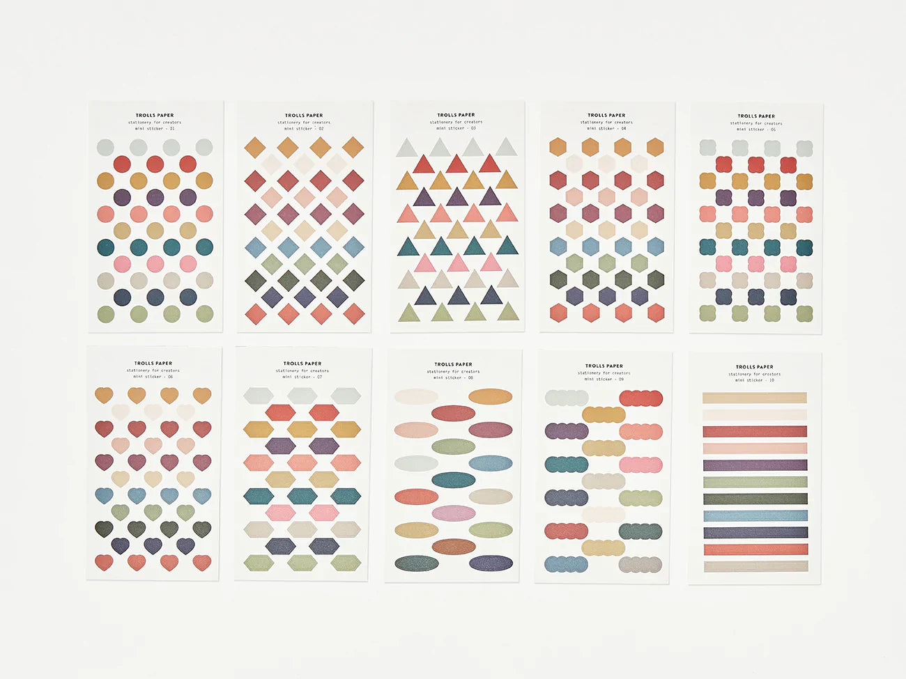 Mini autocollant en papier Trolls