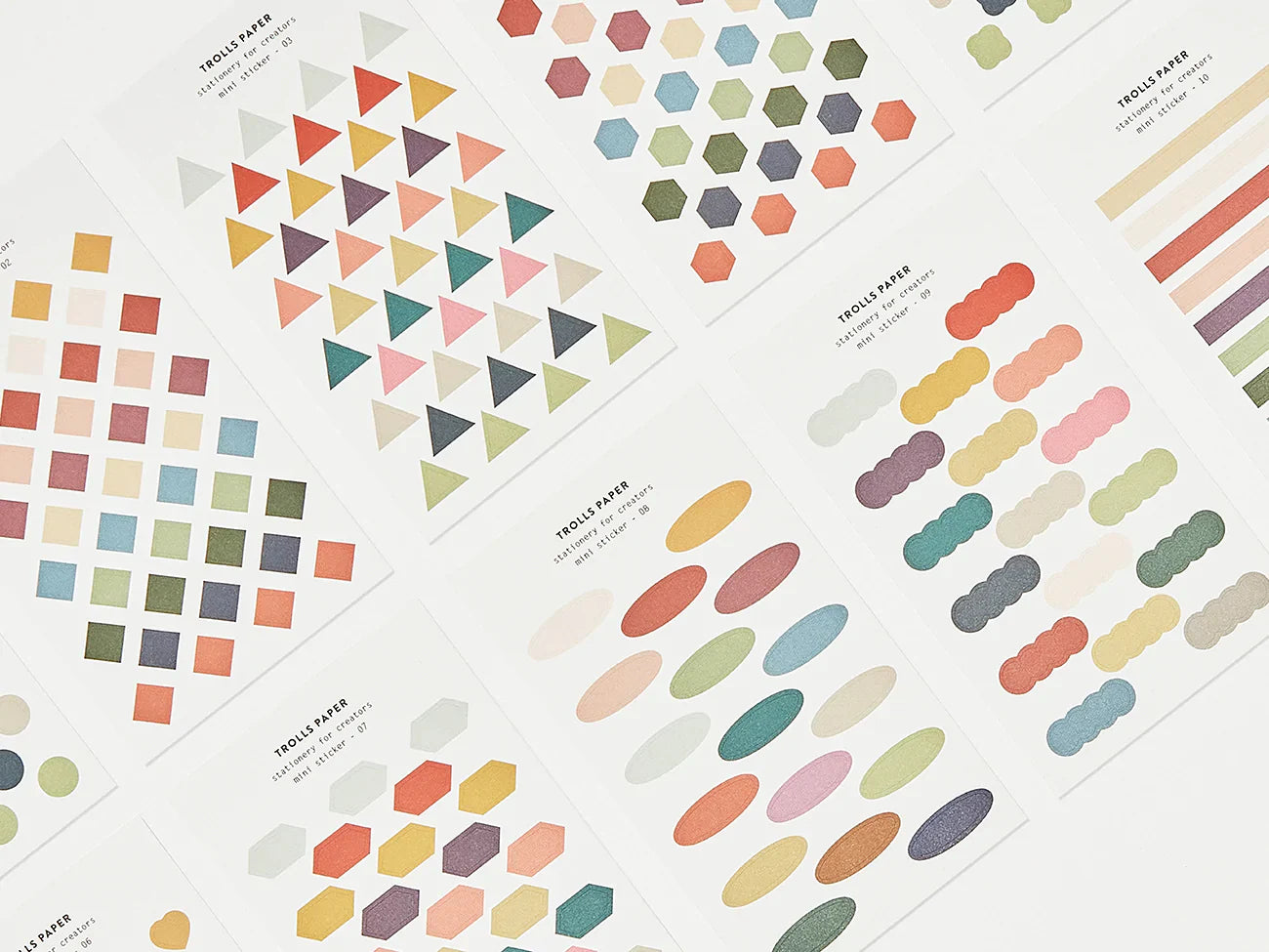 Mini autocollant en papier Trolls