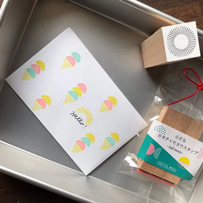 Ensemble de tampons demi-lune