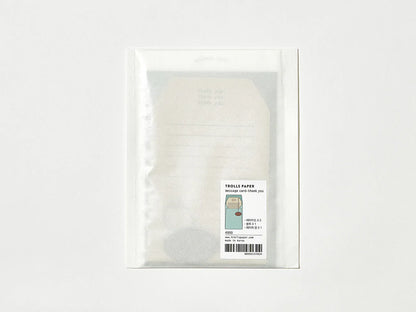 Carte de remerciement Trolls en papier