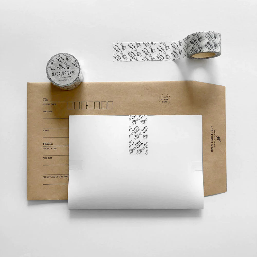 Knoop Works Open Here Washi Tape 