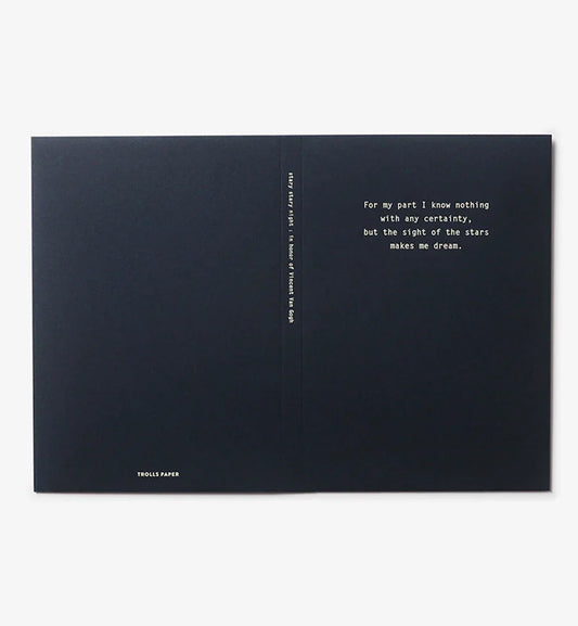 Pochette en papier cadeau Trolls bleu marine