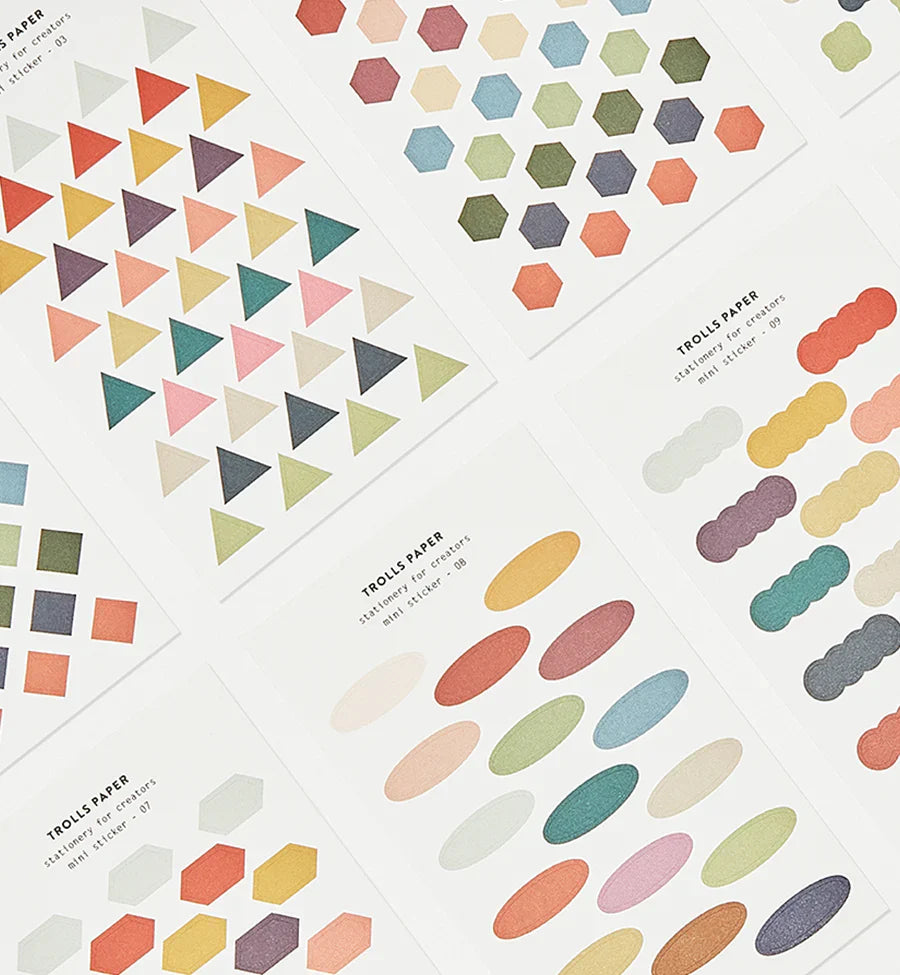 Mini autocollant en papier Trolls