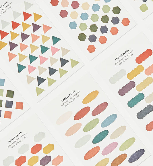 Mini autocollant en papier Trolls